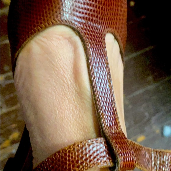 Ferragamo  Brown Mary Jane Sandal Loafer 9.5 - Picture 6 of 6